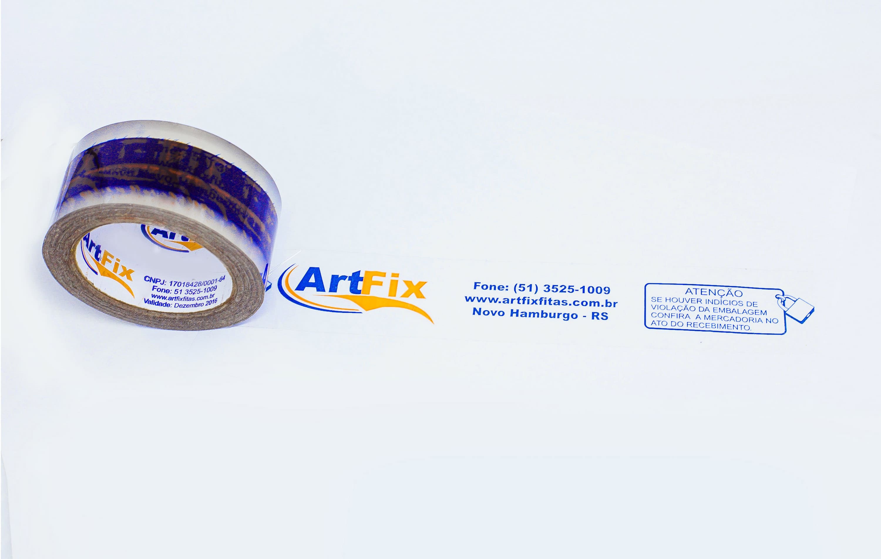 A fita personalizada é produzida com filme transparente, e a cor de impressão é de acordo com o logotipo do cliente.